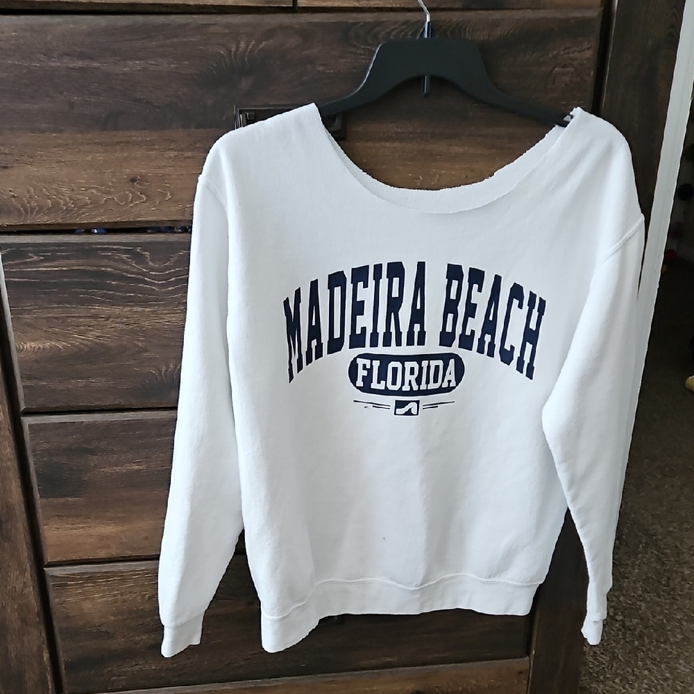 White Madeira Beach Florida Sweatshirt